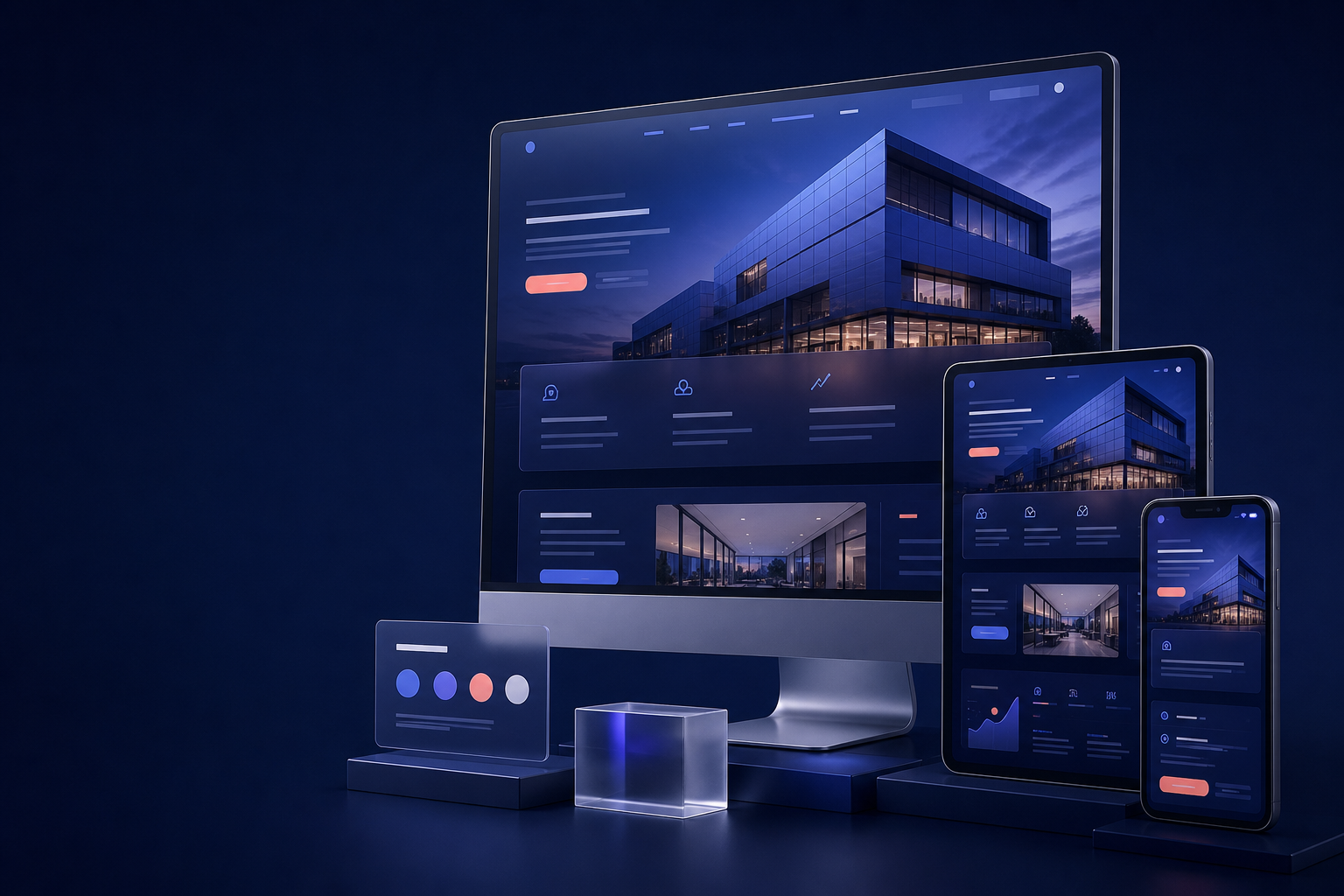 Ilustrasi Website Company Profile